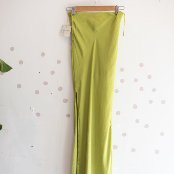 Free People | Lime Slip Dress - Picture 1 of 5